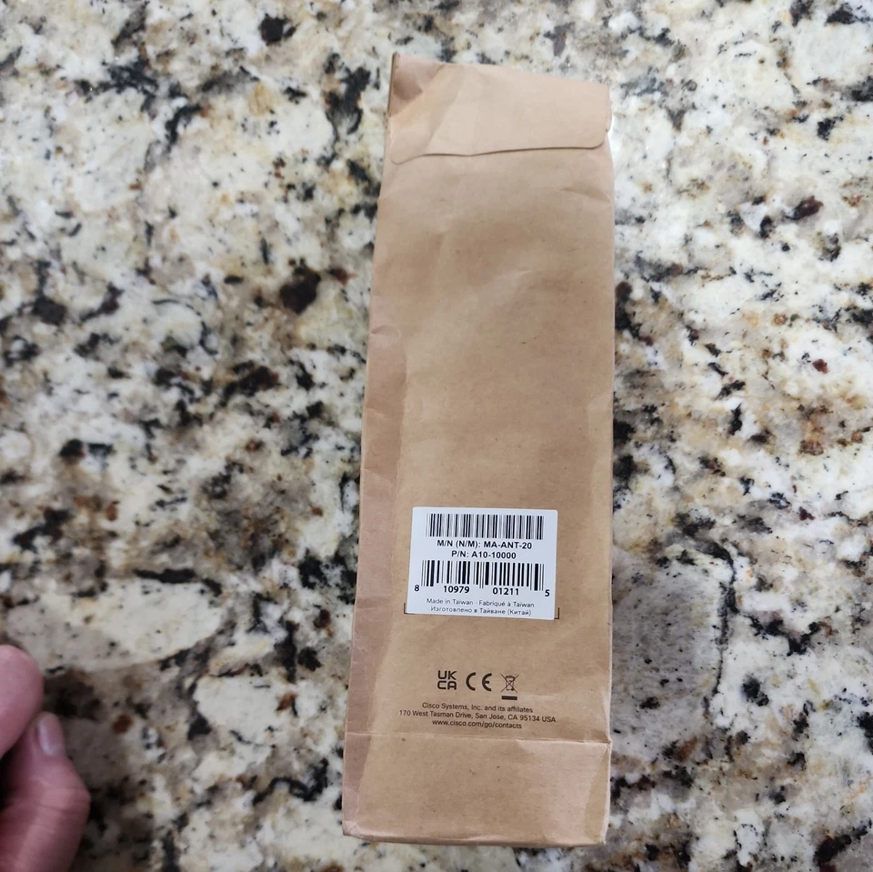 Juego de 2 antenas omnidireccionales de doble banda Cisco Meraki (MA-ANT-20) (ganancia de 4/7 dBi) Foto 3 de 3