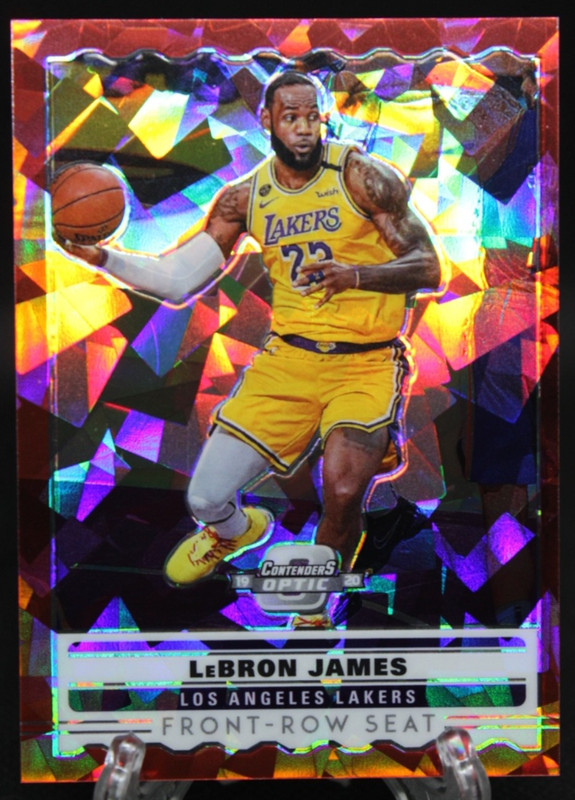 2019 Contenders Optic LeBron James Front Row Seat Red Cracked Ice L.A. Lakers #3