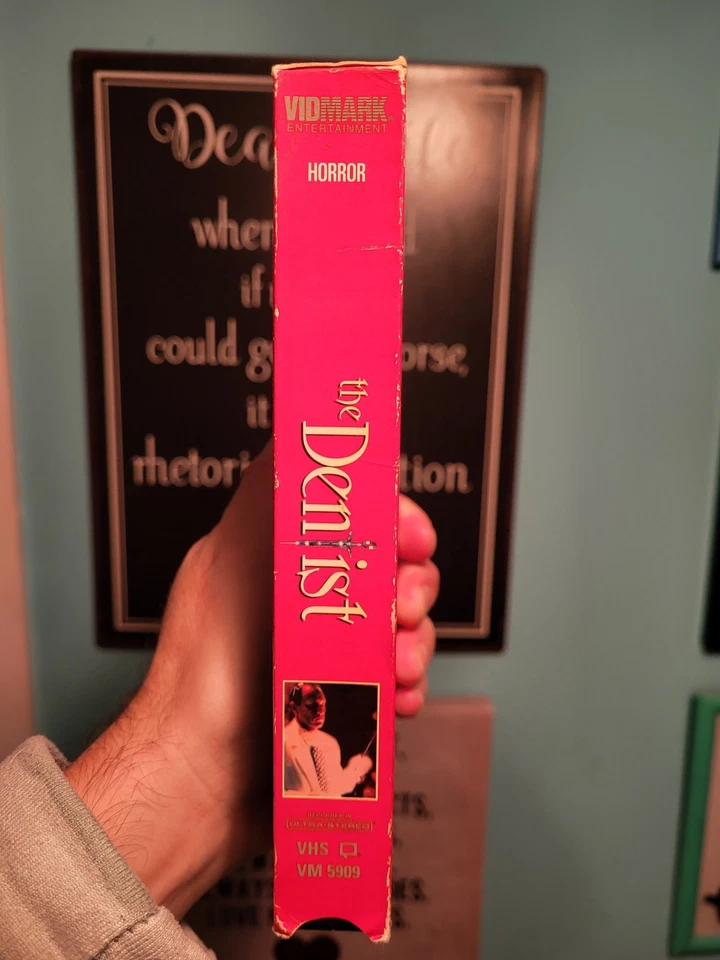 The Dentist  VHS (1996) Vidmark Entertainment Rare Red Box Edition (HTF OOP)  - Image 4 of 4