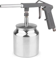 Undercoating Spray Gun Automotive, Air Paint with Suction Silver