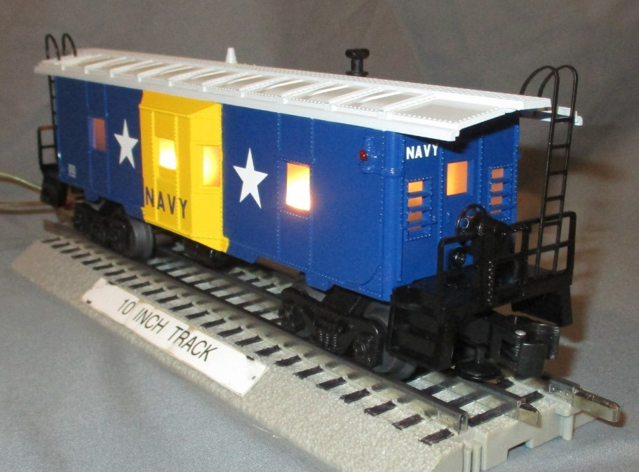 Lionel 23114 US Navy LED Illuminated Bay Window Caboose O/027 ga. 2025