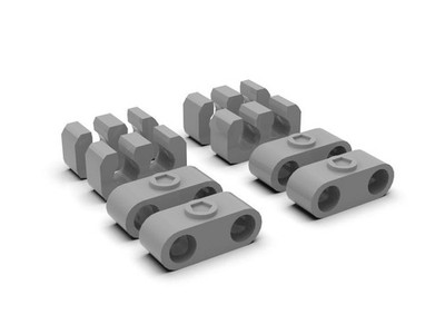 1:25 Closed and open style 4 cylinder Spark plug wire loom organizer set.
