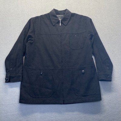 Gochu by KBB Shirt Mens Size XL Black Utility Workwear Pockets Zipper