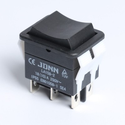 LA158-2 250V/10A Elektroschalter Doppelmoment Wippschalter Wasserdicht Kit Teile