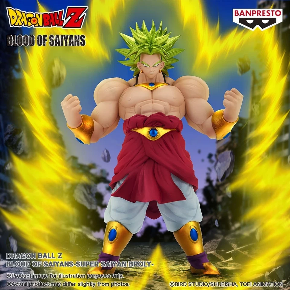 Figura Estatua Broly SS 20Cm Blood Of Saiyans DRAGON BALL Original BANPRESTO - Imagen 3 de 4