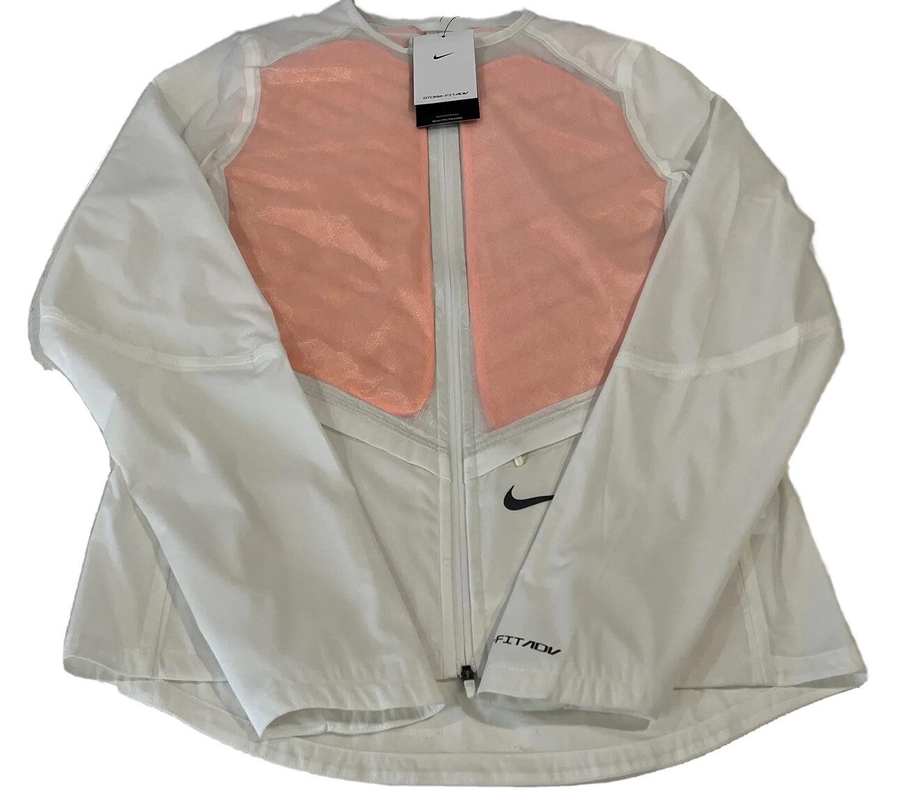 SACAI X NIKE Giacca da corsa Nike donna Storm FIT ADV full zip tasche antivento taglia small