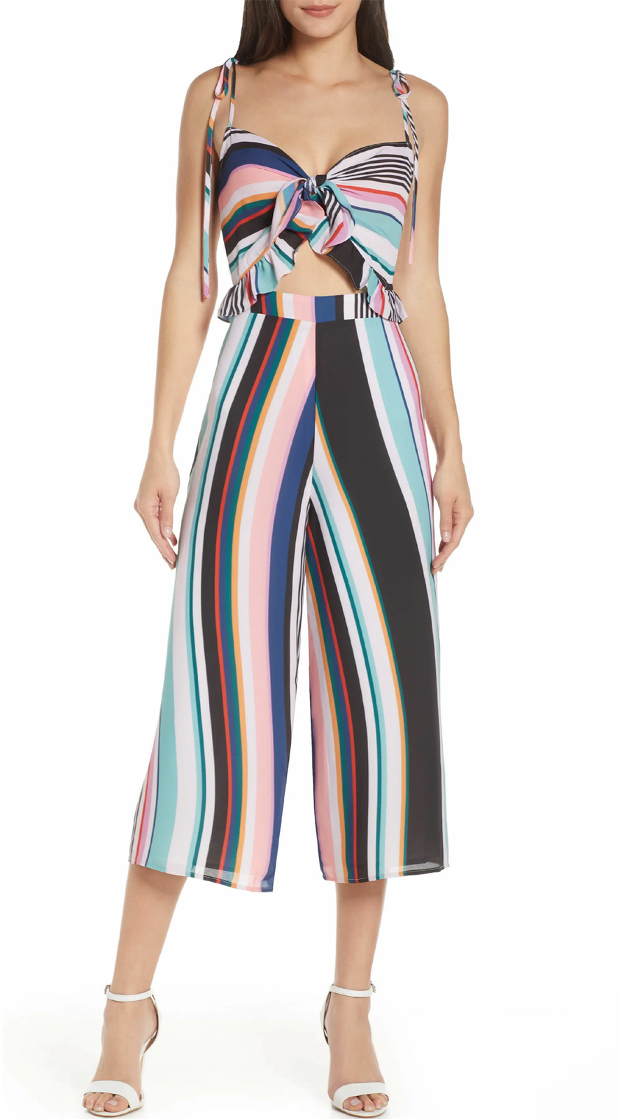 Шифоновый комбинезон Ali & Jay Womens Fiesta в полоску X-Large Multi - NTW, 138 долларов США