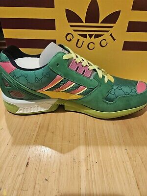NEW AUTHENTIC GUCCI x ADIDAS ZX 8000 'GREEN GG MONOGRAM NEW AUTHENTIC GUCCI x ADIDAS ZX 8000 'GREEN GG MONOGRAM