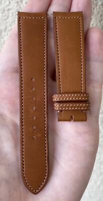 Authentic Jaeger LeCoultre 20mm x 18mm Brown Calfskin