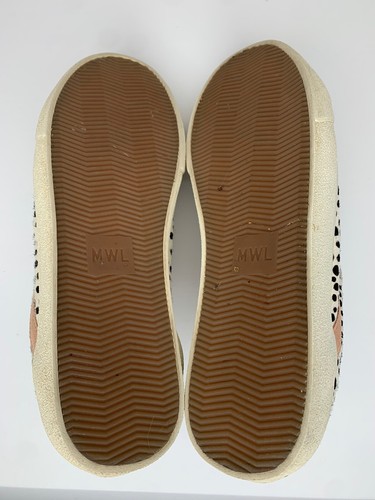 Madewell Sidewalk niedrige Sneakers Kalbshaarleder Damengröße 8 Leopardenmuster - Bild 8 von 10