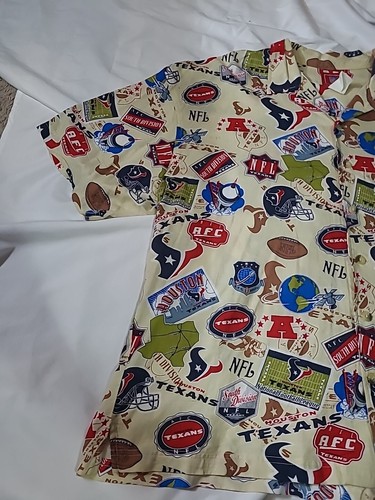 NFL Houston Texans Shirt geknöpft hawaiianisches Shirt Herren Gr. 2XL All Over Print ggf. - Bild 2 von 24