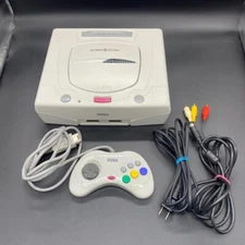Sega Saturn Console  White HST-3220 confirmed working Japanese Version Tested