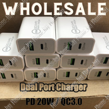 For iPhone 15 14 13 12 Pro X Samsung 20W Fast Charger USB-C PD Power Adapter Lot