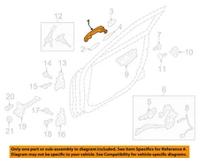HYUNDAI OEM 19-22 Veloster N Front Door Lock Hardware-Handle, Outside 82651J3700