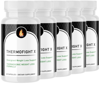 Thermofight X Keto Supplement Fat Burner New Improved Formula - 5 Bottles