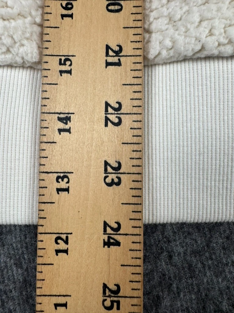 OFF WHITE Felpa con cappuccio Athleta donna piccola avorio Tugga Sherpa pullover felpa accogliente calda