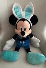 Easter Bunny Disney Mickey Mouse Plush Large Aqua Accents 29" by Just Play
