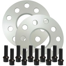 SCC Spurverbreiterung silver 10mm Set mit Schrauben schwarz Skoda Karoq NU 2017-