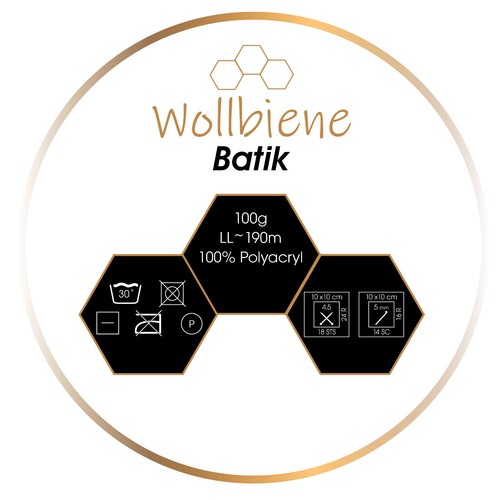 Wollbiene Batik Wolle fantastischer Farbverlauf 5x100g Multicolor Strickwolle - Bild 80 von 89