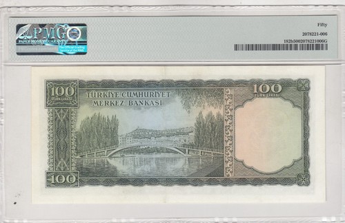 Turkey, 100 Lira, 1969, AUNC, p182b - Picture 2 of 2