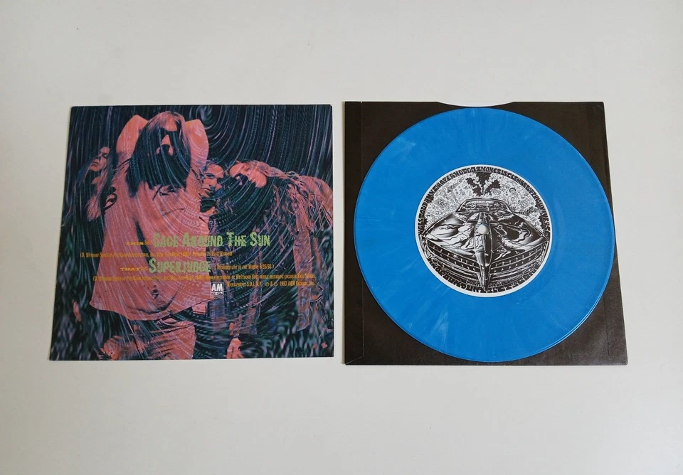 MONSTER MAGNET CAGE AROUND THE SUN BLUE VINYL 7" SINGLE A&M UK 1993 NEAR MINT - Image 2 of 2