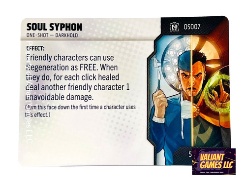 Marvel Heroclix Soul Syphon #OS007 One Shot Card Collector's Trove Set