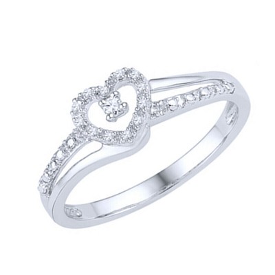 3.00 Ct. Round Cut Moissanite Engagement Ring 14K White Gold Over.
