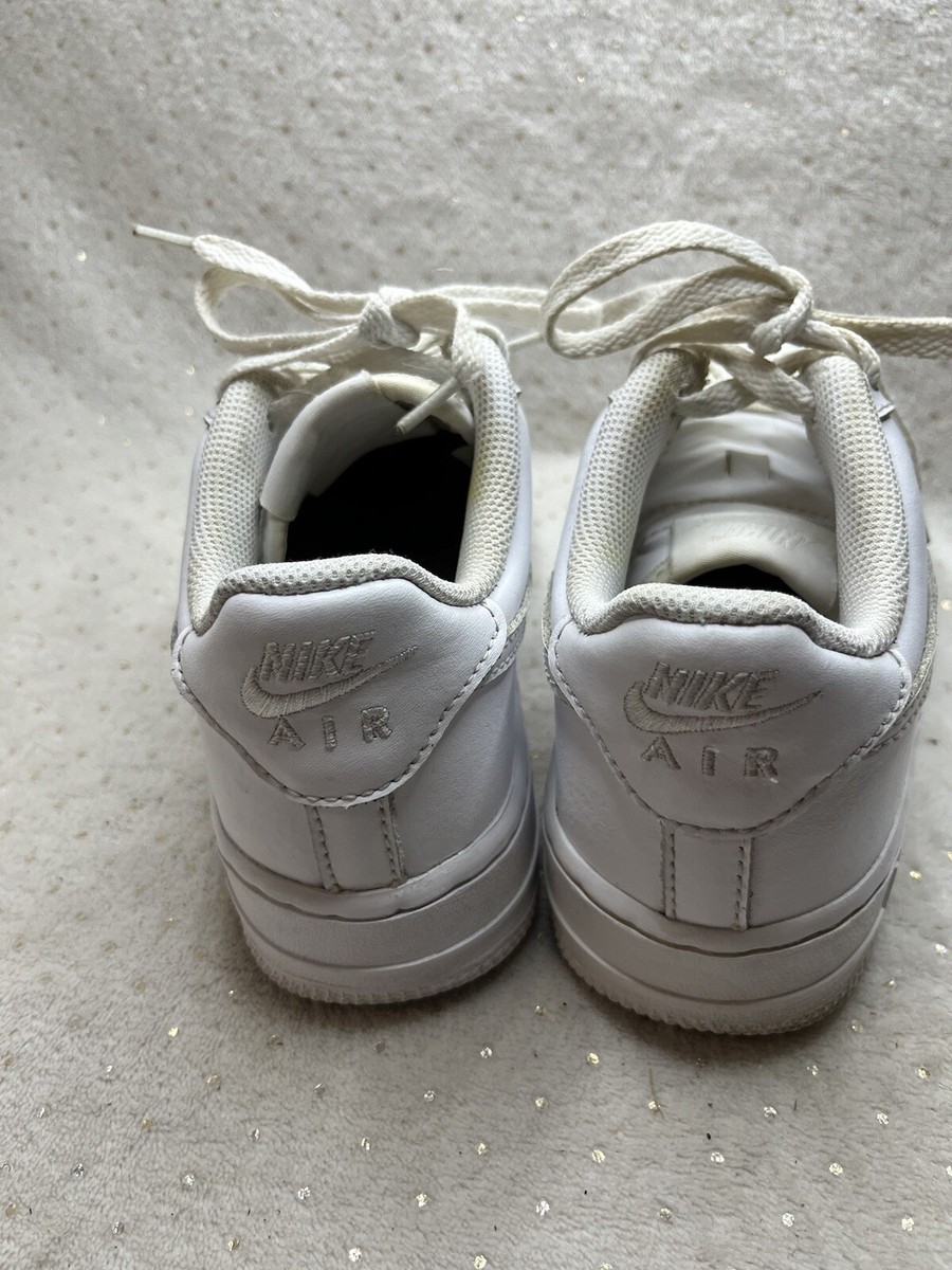 Nike Air Force 1 Low Kids Sneakers Sz 4Y - Triple White
