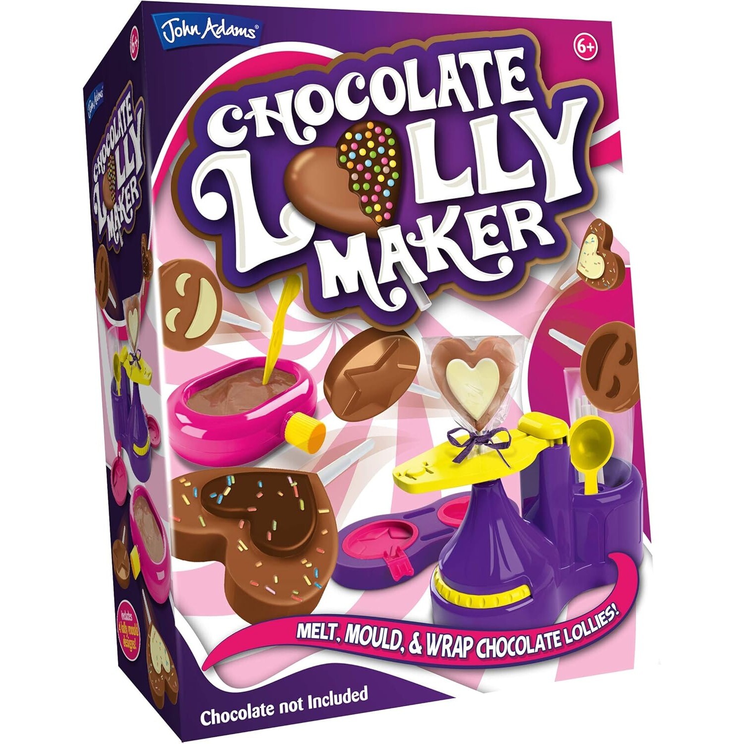 John Adams Chocolate Lolly Maker Melt Mould And Wrap Your Own Chocolate Lollies