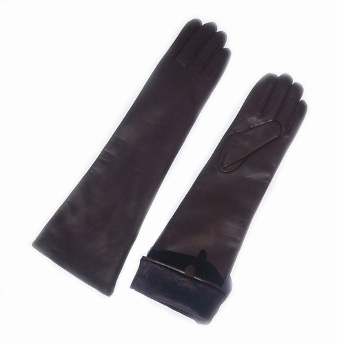 Women Winter New Real Sheep Leather Plain Style Elbow Long Gloves Multi Colors - Picture 31 of 33