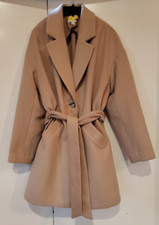 Elizabeth & James Tan Trench Coat, Self Tie, Size Xl