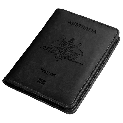 RFID Australia Passport Wallet Travel Leather Cards Holder Cover Case Women Men - Picture 34 of 102
