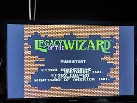 Legacy Of The Wizard NES  Game Cartridge Tested Cleaned Works