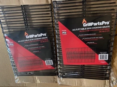 (2 Pack) Brinkmann 812-7239-S2 Grill Parts Pro 19" Adjustable Grate 10" to 14"
