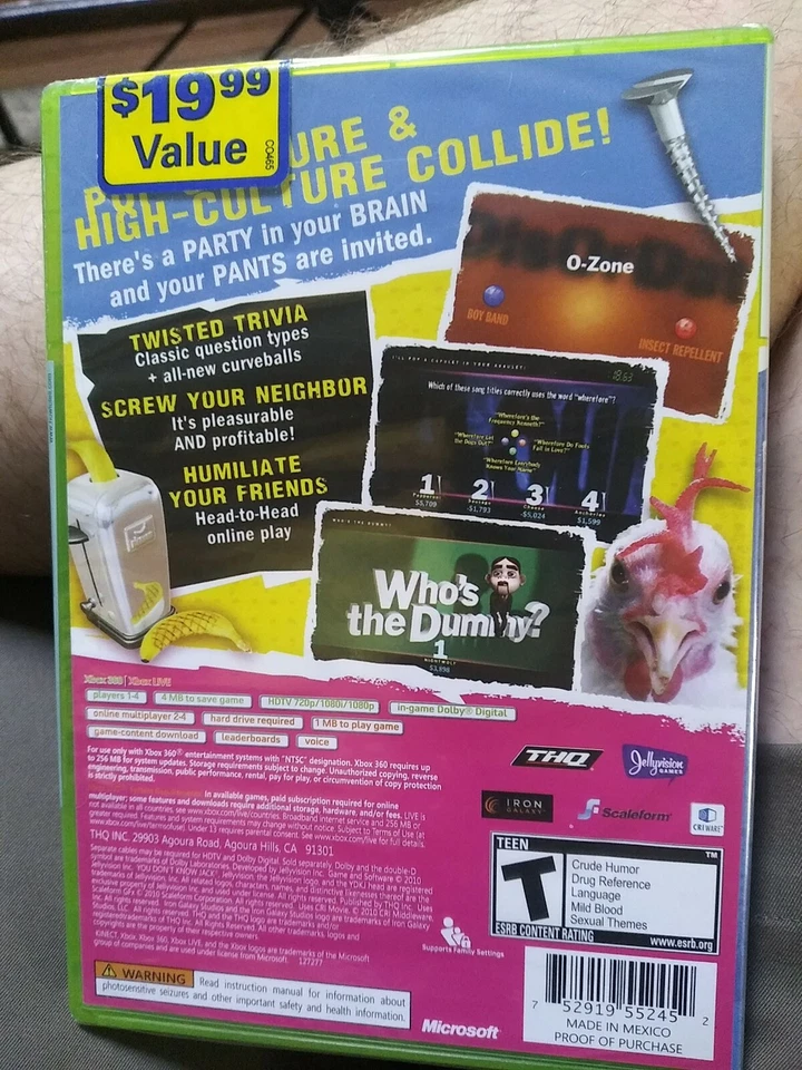 You Don't Know Jack (Microsoft Xbox 360, 2011) BRAND NEW & FACTORY SEALED - Image 2 of 2