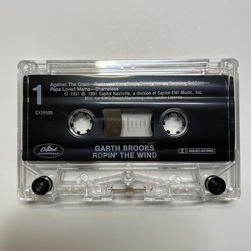 Garth Brooks Lot - Garth Brooks 1989, Capitol & Ropin The Wind 1991 Cassette - Picture 9 of 10