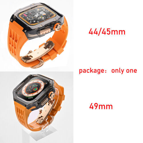 Pasek Guma 49mm 45mm Mod Kit Case Przezroczysty PC Fr Apple Watch Ultra 2 9 8 7 6 - Zdjęcie 51 z 58