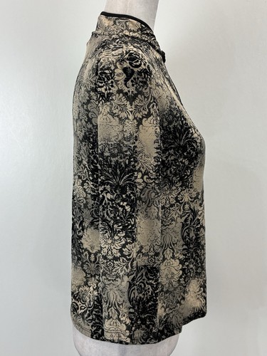 Vtg Nicola Stretch Shirt Sz Small Women’s Asian Inspired Y2K Made USA Whimsigoth - Picture 4 of 8