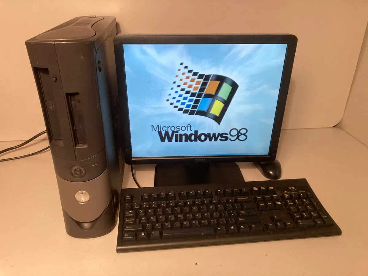 Vintage Windows 98 DOS Computer Pentium 4 2.8GHz 40GB Games CNC Industrial |