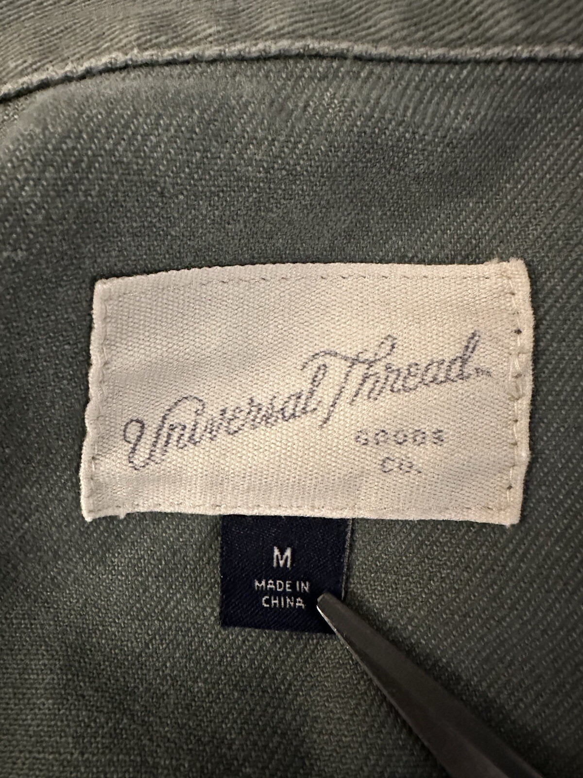 Universal Thread Jean Jacket Womens Medium Green … - image 2