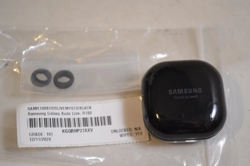 GENUINE OEM Samsung Galaxy Buds Live Wireless Earbuds Black R180