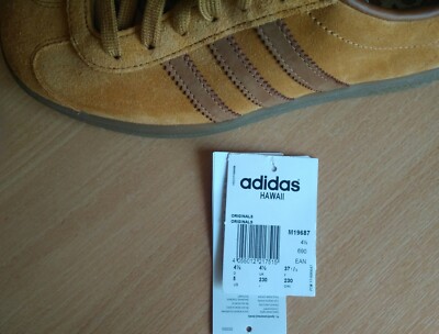 Adidas Originals Hawaii mens trainers shoes M19687 mesa / brown