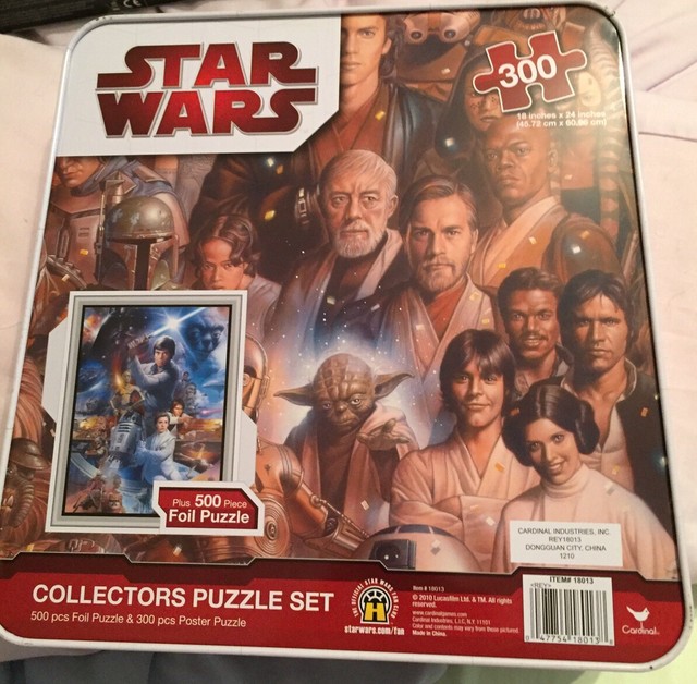 STAR WARS collectors Puzzle Set 500 Pcs Foil puzzle & 300 Pcs Poster