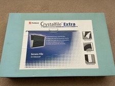REXEL Crystalfile Extra Secura File x 20 Black - Foolscap - 30mm (No 3000087)