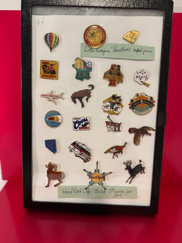 Vintage Konvolut 21 Pins gerahmt Set - Bild 2 von 13