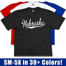 Nebraska Script T-Shirt | Sports Team Baseball Script Jersey Gift Tee Shirt