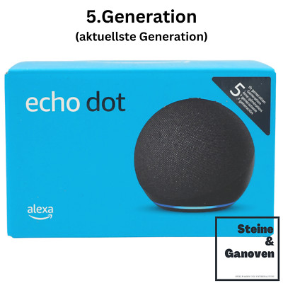 Amazon Echo Dot 5. Generation - Smarter Alexa Lautsprecher - Schwarz Anthrazit