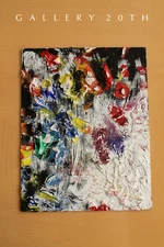 WOW! WINDOW TO THE SOUL FLOWERS ORIG ABSTRACT IMPASTO OIL PAINTING! WALL ART VTG