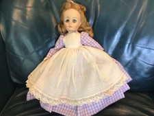Vtg Madame Alexander Lou. M Alcott MEG Little Women dress,apron,petticoat,shoes,