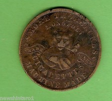 #D118.  1880 THORBECKE'S  CIGARETTES MELBORNE EXHIBITION  MEDAL